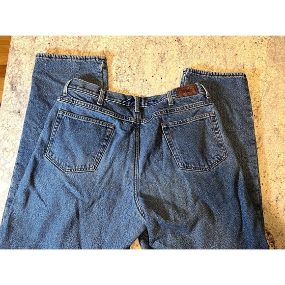 LL Bean Fleece Lined‎ Relaxed Fit Mens Jeans - Size 36x32 - Picture 6 of 6